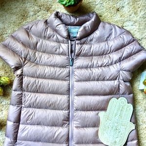 martha stewart short sleeve puffer jacket